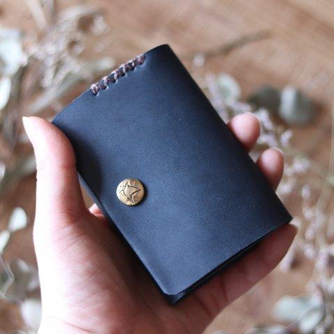 【ネイビー】名刺も入るミニ財布【miniKAMABOKOwallet】