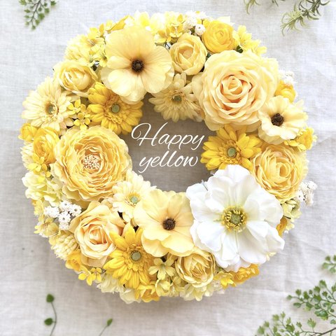 Happy yellow wreathe ＊30cm＊ 