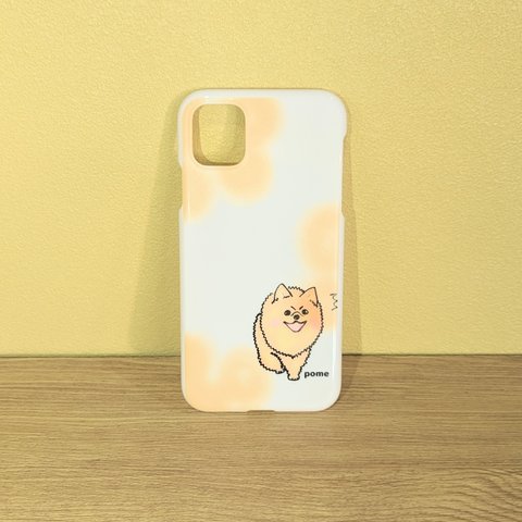 iPhoneケース スマホケース ポメラニアン 犬 わんこ