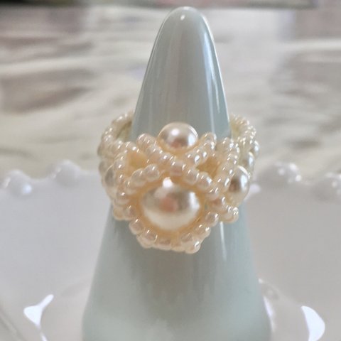 【再販2】Spring  flower  ring 〜すずらん〜