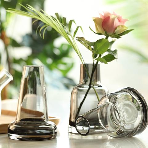 北欧  シンプル  フラワーベース ガラス  ガラス 花瓶  花びん ガラス 花瓶 大きい花瓶  