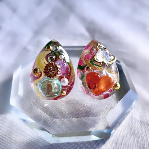 glass drop unique pop Earrings