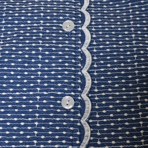 ブルーレース生地のジャンパースカート（ベビー 80）