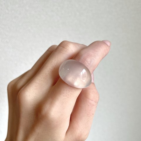 -moon stone- ガラス リング glass ring