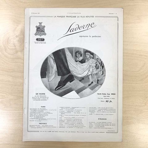 ヴィンテージ雑誌illustration（1920.12）2Pモノクロ 結婚式場・占い 18PSa20-18