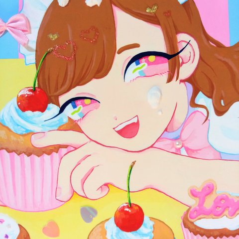 【カップケーキ】イラスト原画