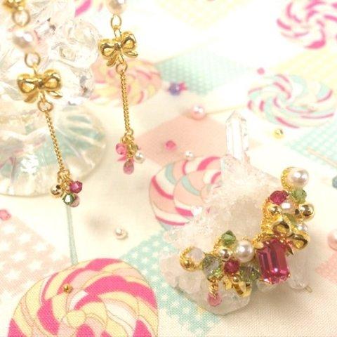 『Ribbon』イヤーカフ＆イヤリング/ピアス