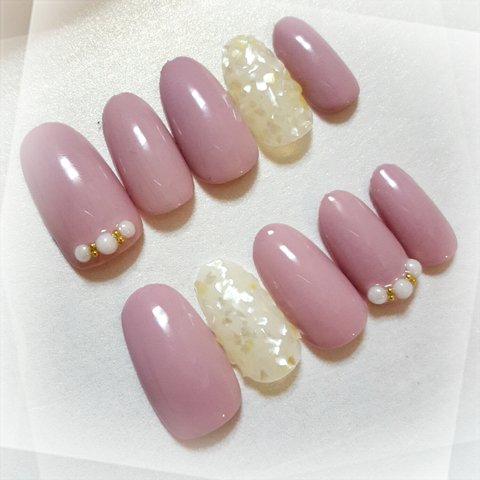 One ColorネイルチップShell×Orchid