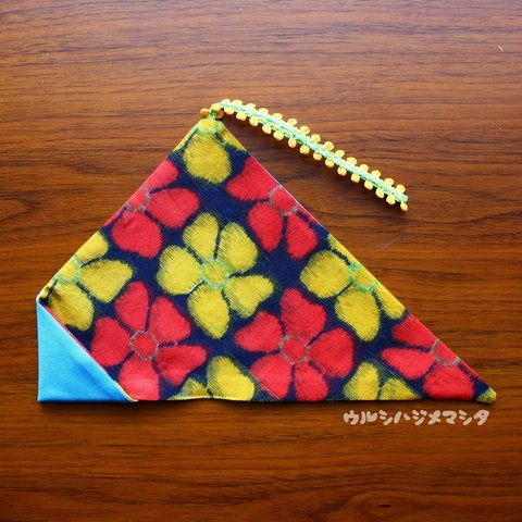 リバーシブル箸袋(空×着物･花)