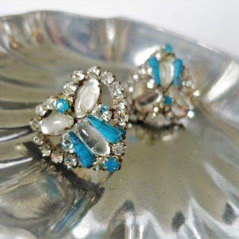 ヴィンテージビジューイヤリング ハート vintage earrings bijou <ER5-0420>