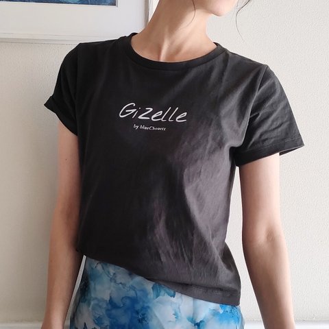 【Gizelle】ロゴプリントTシャツ130,140,150,レディースS,レディースM バレエレッスンウェア