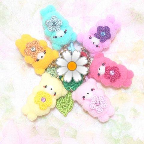 カラフル🌼花色くまちゃん🧸★pon pon Friends★