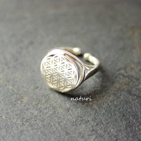 【fleur】sv925 flower of life ring