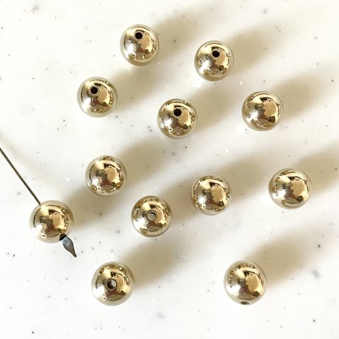 Gold 12mm Beads