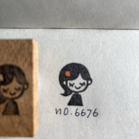 スタンプ No. 6676 女の子