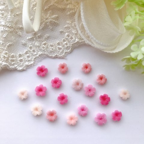  小さな花 小花 ネイル ミニ サイズ イヤーカフ に 31 ピンク