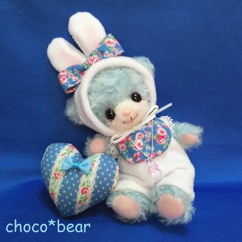 泣き虫ベビー テディベア  うさぎコス  choco*bear　