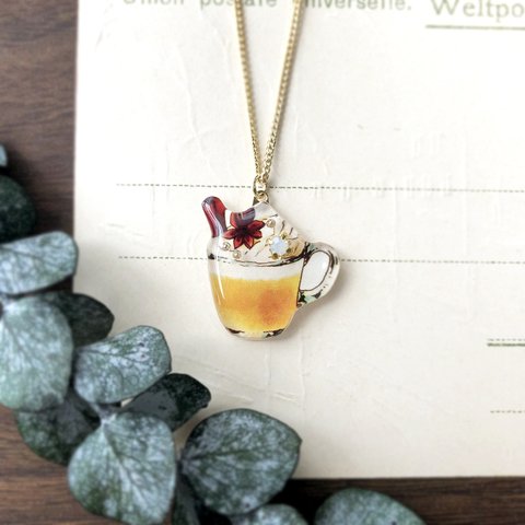 hot chaiLatte necklace｜ホットチャイラテネックレス バレンタイン ホワイトデー