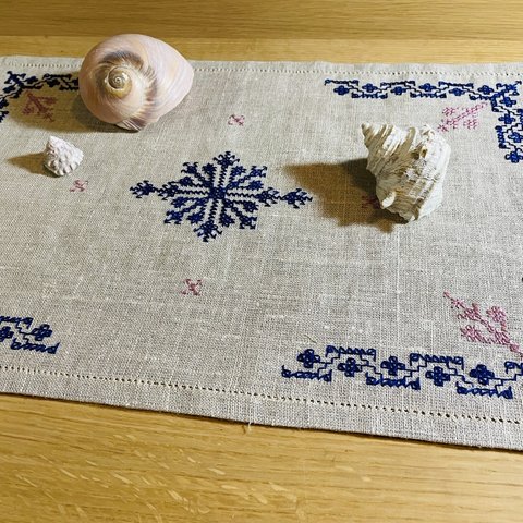 モロッコ刺繍　テーブルマット