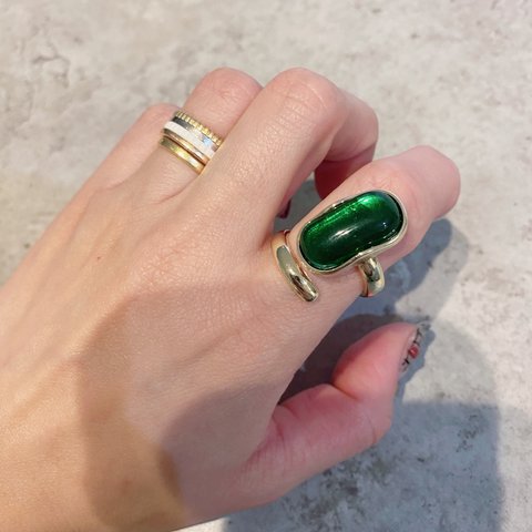 Green vintage ring