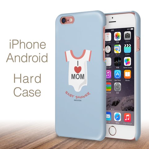 I  LOVE  MOM ハードケース iPhone 12 SE 11 Max XR XS 8 7 6 5 android 各種対応