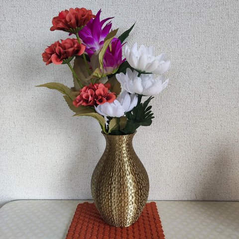 フラワーベース　オリジナルデザイン　花瓶　花器　ドライフラワー・造花用