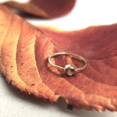 natural stone ring brass aquamarineアクアマリン /真鍮/リング/指輪/天然石