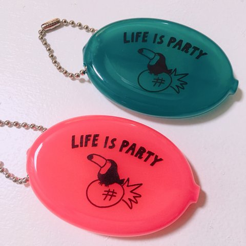 ラバーコインケース(LIFE IS PARTY)