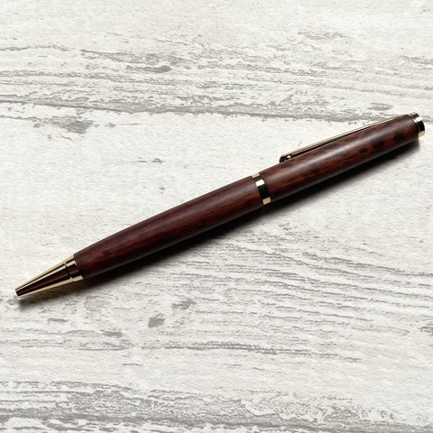 木製回転式ボールペン【スネークウッド】　MB-045
