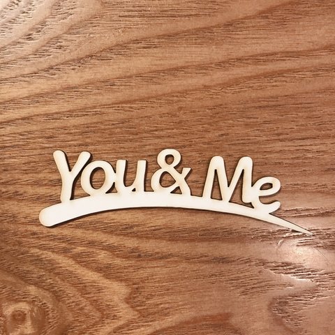 [You & Me]タイトルチップボード（3つ入）