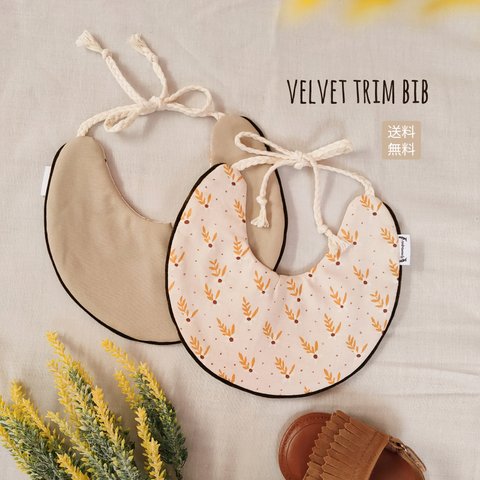 lisätä velvet trim  bib 