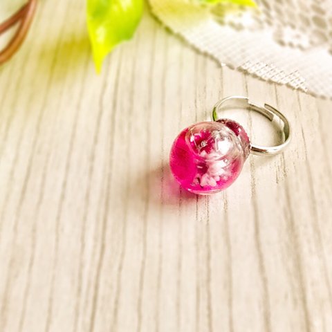  【リング】ピンク&パープル