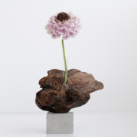 流木一輪挿し | driftwood flowervase | tamago no.1