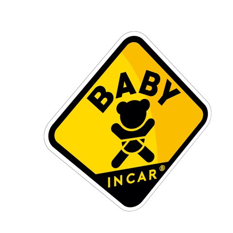 【マグネットタイプ】BABY IN CAR マグネット ステッカー カーマグネット 標識 ベアベビー ベビーインカー ベビー キッズ