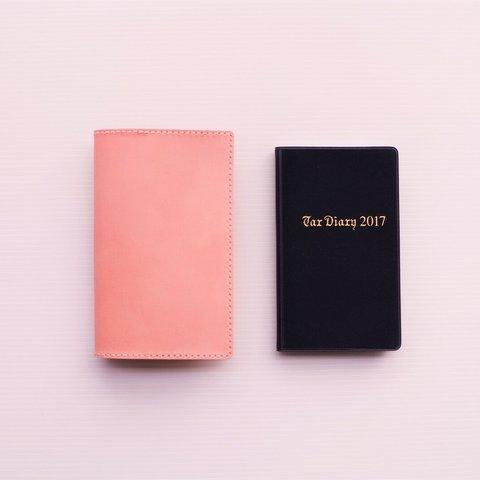 『　税務手帳カバー　』　✻　牛革　桜ピンク色　✻　