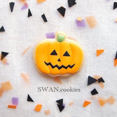 ハロウィン/カボチャ（1）Icing cookie brooch 