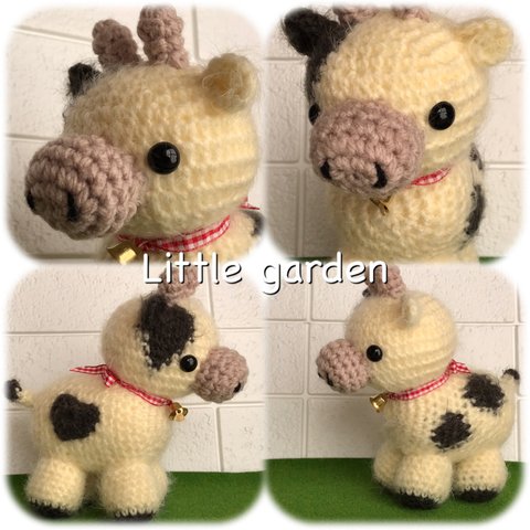 Little garden あみぐるみ　うし　C-05