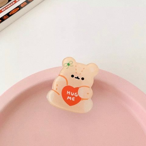 【SALE】韓国♡スマホグリップ♡HUG ME テディベアー