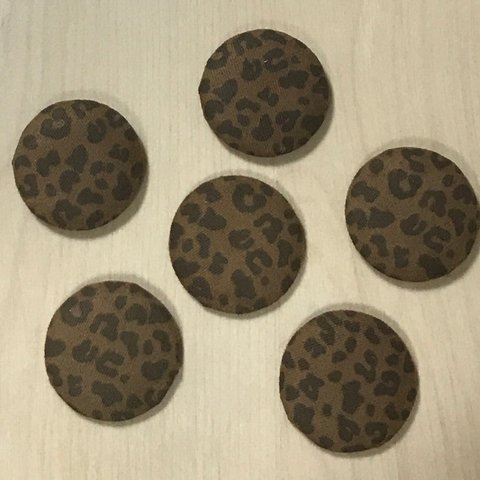 ●29㎜● LEOPARD DESIGN ROUND CABOCHONS PARTS