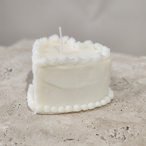 Heart Cake Candle