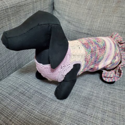 ハンドメイド 犬服 サマーニット