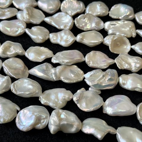 PA122　クレオ真珠 淡水ケシパール 1連約36cm 天然石 アクセサリー素材