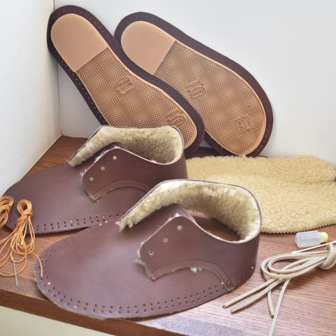 【送料無料】お家でボア靴作りキット 24,5cm〜28,5cm