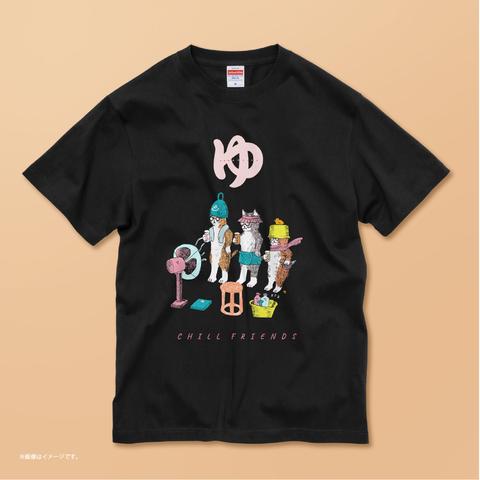 「CHILL FRIENDS_温泉ネコクラブ」 /コットンTシャツ /送料無料