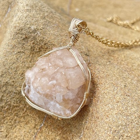 女神巻き®︎ Garnet Golden Natural  ペンダントトップCrystals  HEAVEN&EARTH