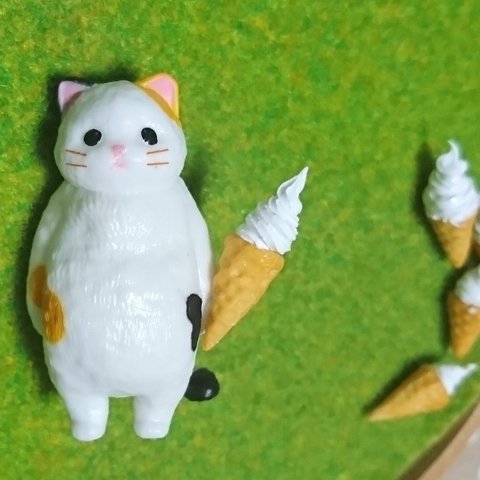 ミニチュア 🍦落ちてないソフトクリーム🍦