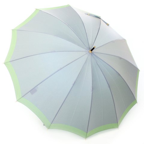 【晴雨兼用傘】SCENE グログランシャンブレー ：ブルー×グリーン