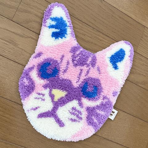 ★にゃんラグ（ミニ）★　猫型フカフカラグマット　乗ってもOK飾ってもOK♪♪