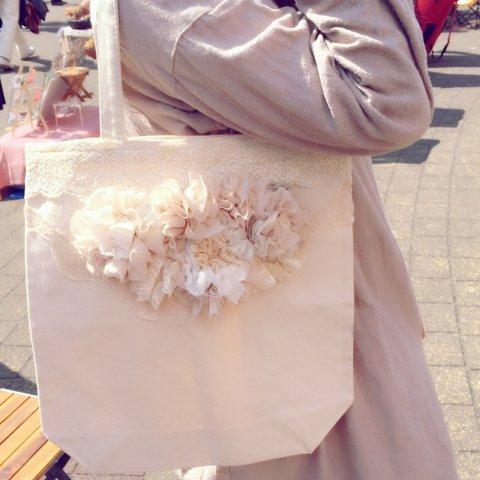 +*cotton  flowerのキャンパス　トートバッグ*+