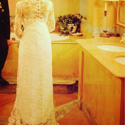 ウェディングドレスバックレース  wedding dress backlace